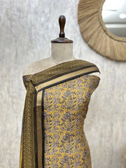 Golden Veil Maheshwari Unstitched Suits