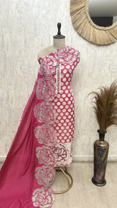 Polka Bloom Heritage Unstitched Suits
