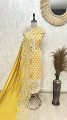 Polka Bloom Heritage Unstitched Suits