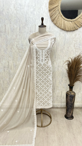 Mul Cotton Graceful Threads Unstitched Suits