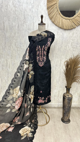 Floral Sonata Organza Unstitched Suits