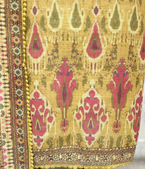 Imperial Motif Linen Unstitched Suits