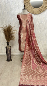 Fine Silk Luxury Unstitched Suit