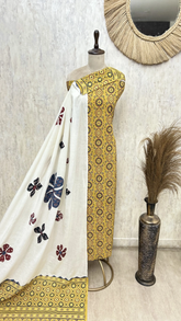 Timeless Bloomscape Cotton Unstitched Suits