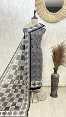 Monochrome Muse Modal Cotton Unstitched Suits