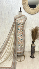 The Floral Manuscript Unstitched Suits