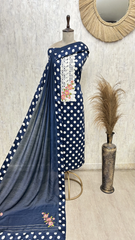The Polka Petal Cotton Unstitched Suits