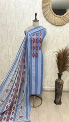 Tribal Weave Elegance Mul Cotton Unstitched Suit