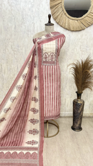Regal Stripe Symphony Linen Unstitched Suits