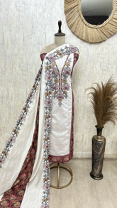 Petals of Chanderi Grace Unstitched Suits