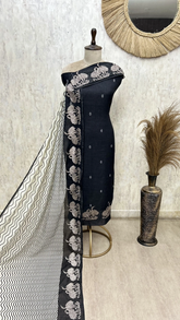 Swan Song Linen Unstitched Suit