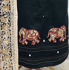 Royal Kalamkari Trail Cotton Unstitched Suit