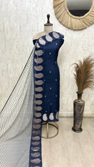 Heritage Gleam Linen Unstitched Suit