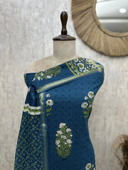 Whispered Meadow Hakuba Cotton Unstitched Suit