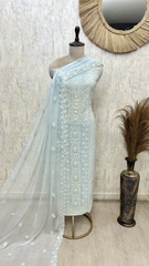 Timeless Tehzeeb Georgette Unstitched Suit Ensemble
