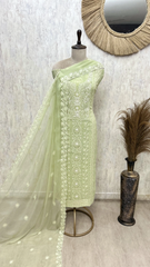 Timeless Tehzeeb Georgette Unstitched Suit Ensemble