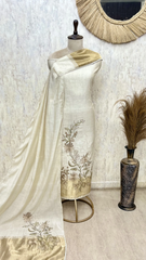 Garden Reverie Jamdani Linen Unstitched Suit