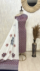 Crafted Heritage Cotton Unstitched Suit
