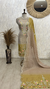 Soft Bloom Grace Unstiched Suit