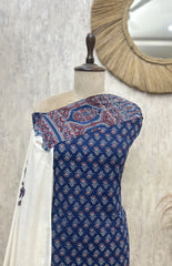 Ajrakh Buti Handblock Print Cotton Unstitched Suits