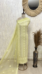 Regal Lucknowi Georgette Unstitched Suit