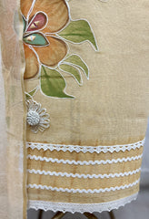 Botanical Charm Jute Cotton Unstitched Suit