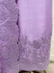 Gracewoven Organza Elegance Unstitched Suits