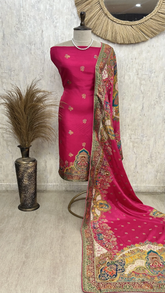 Royal Teal Elegance Unstiched Suit