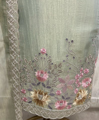 Ethereal Grace Crush Tissue Unstitched Suits