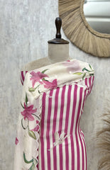 Whispering Florals Organza Unstitched Suit