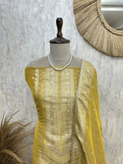 Golden Rose Drapes Unstiched Suit