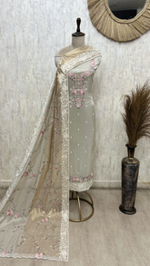 Rosé Whisper Tissue Unstitched Suit