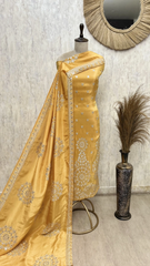 Azure Royale Tissue Unstitched Suit