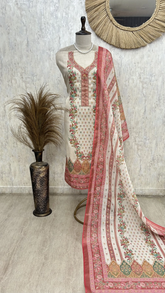Timeless Floral Dola silk Unstitched Suit