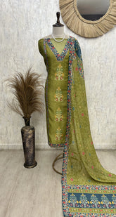 Traditional Patola Grace Unstitched Suit