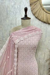 Blush Grace Georgette Unstitched Suit