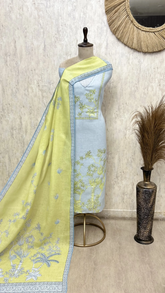 Botanical Breeze Linen Unstitched Suit