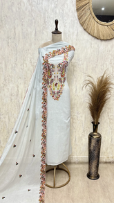 Blush Heritage Mul Chanderi Unstitched Suit