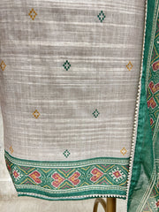 Royal Elephant Heritage Linen Unstitched Suit