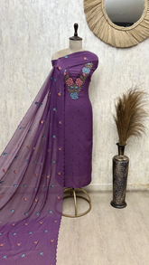 Veloura Bloom Chinnon Unstitched Suits