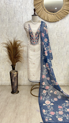 Floral Embroidered Elegance Unstitched Suit
