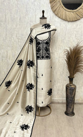 Noir Bloom Tissue Unstitched Suits