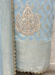 Celestial Noor Mul Chanderi Unstitched Suits