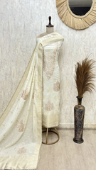 Celestial Noor Mul Chanderi Unstitched Suits