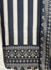 Bold Striped Elegance Unstitched Suit