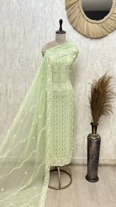 Ethereal Threadwork Georgette Unstitched Suit
