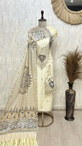 Imperial Noor Russian Silk Unstitched Suits