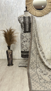 Woven Royal Charm Unstitched Suit