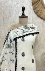 Whisper Mul Chanderi Unstitched Suits