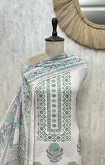 Verdant Blockprint Mul Cotton Unstitched Suits